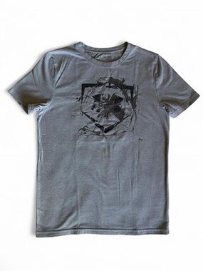 Under Armour Boys HeatGear Shattered Logo Tee - Grey YMD
